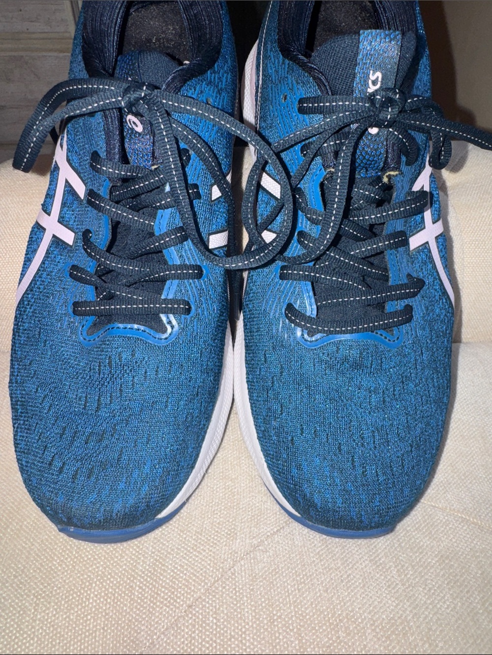 ASICS Women's Gel-Nimbus 24 Navy & Pink Running Sneakers - Picture 5 of 9